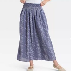 NWT Universal Thread Blue Floral Skirt Sz XL